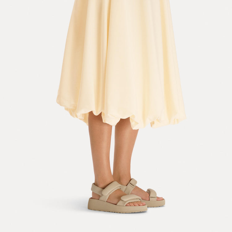 Theda Exquisite Oyster Smooth Leather