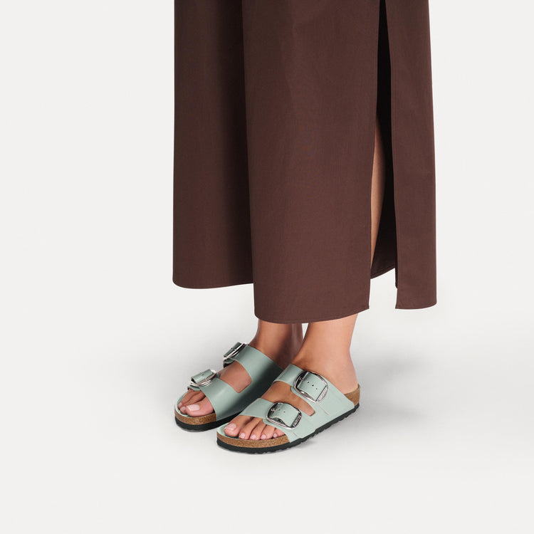 Arizona Big Buckle High Shine Pure Sage Natural Leather Patent