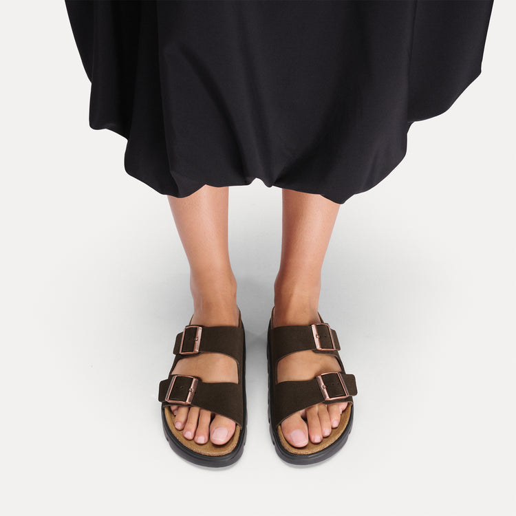 Arizona Chunky Mocca Suede Leather