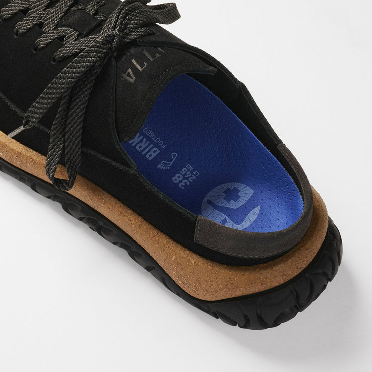 Birkenstock Uerzell 1774 Black Suede Leather top alt view