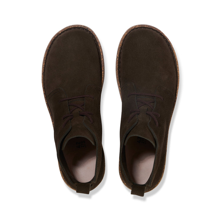 Uppsala Mid Mocca Suede Leather top view