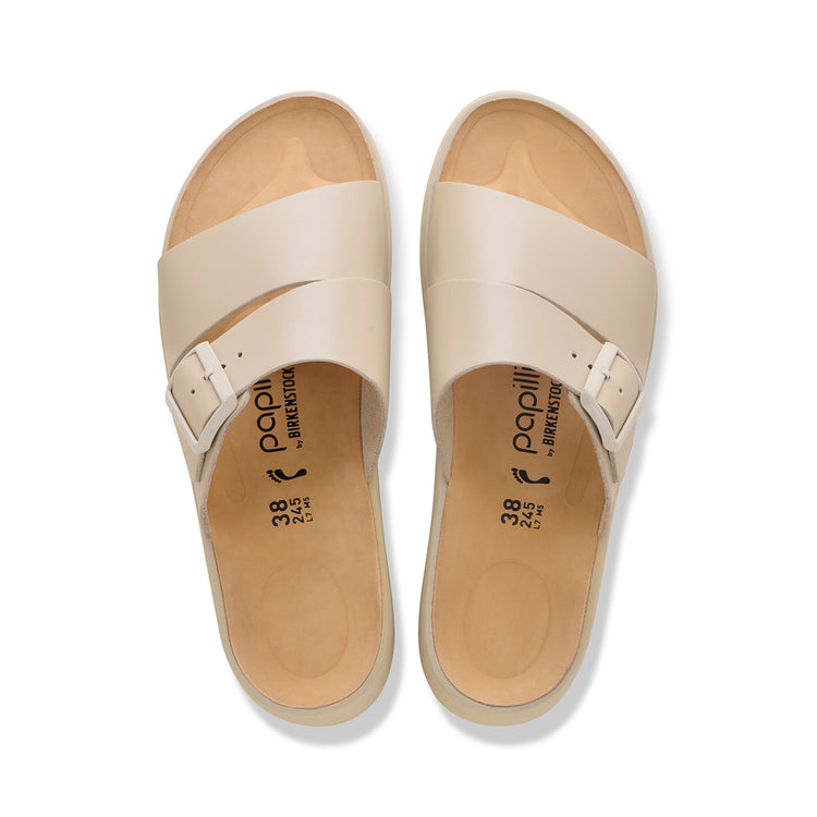 Birkenstock Australia Almina Exquisite Oyster Smooth Leather top view
