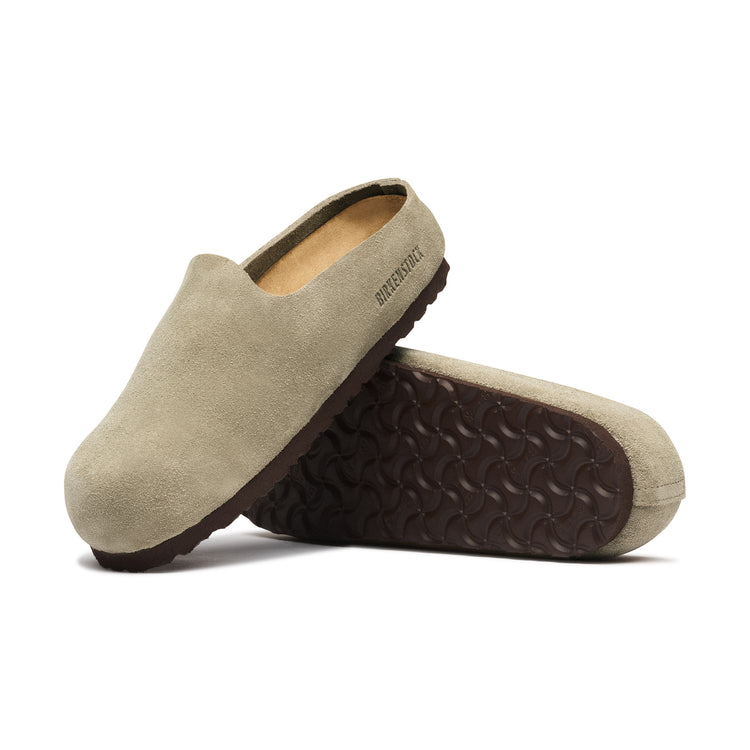 Birkenstock Australia Amsterdam Wrapped Taupe Suede Leather Sole View