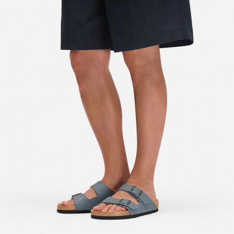Birkenstock Australia Arizona Basalt Grey Birko-Flor on male model