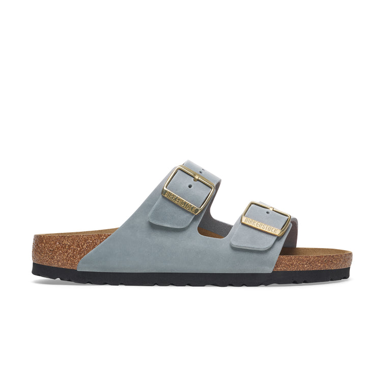 Birkenstock Arizona Basalt Grey Oiled Leather side view