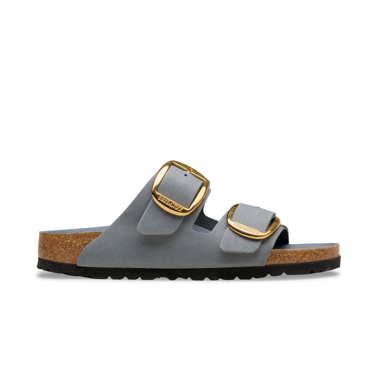 Birkenstock Australia Arizona Big Buckle Basalt Grey Oiled Leather Side View