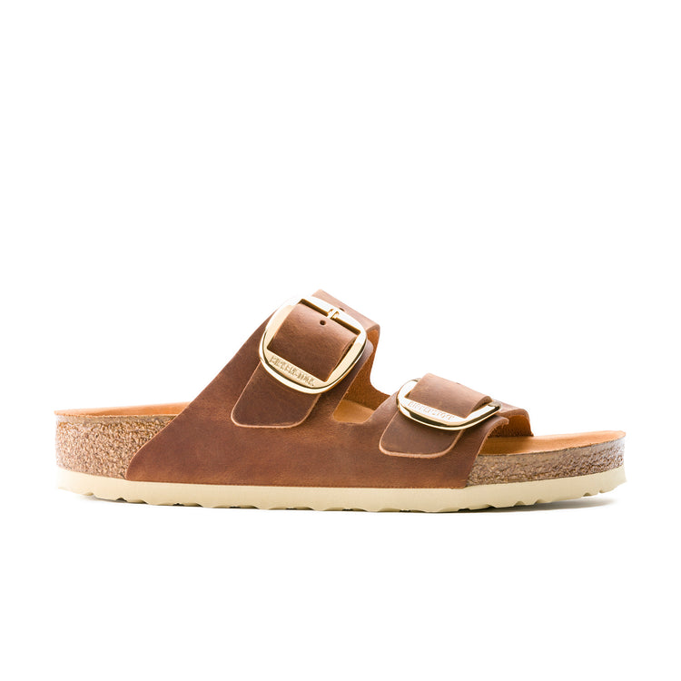 Birkenstock Arizona Big Buckle Cognac Oiled Leather side view