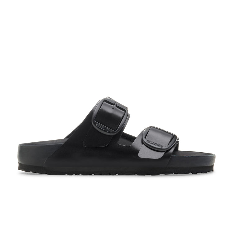 Birkenstock Arizona Big Buckle Exquisite Black Amalfi Leather side view