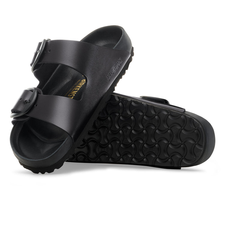 Birkenstock Arizona Big Buckle Exquisite Black Amalfi Leather sole view
