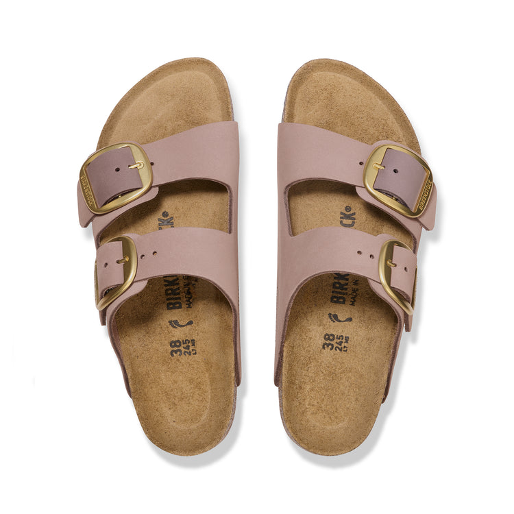 Birkenstock Arizona Big Buckle Faded Purple Nubuck Leather top view