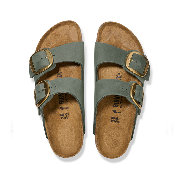 Birkenstock Arizona Big Buckle Thyme Nubuck Leather top view
