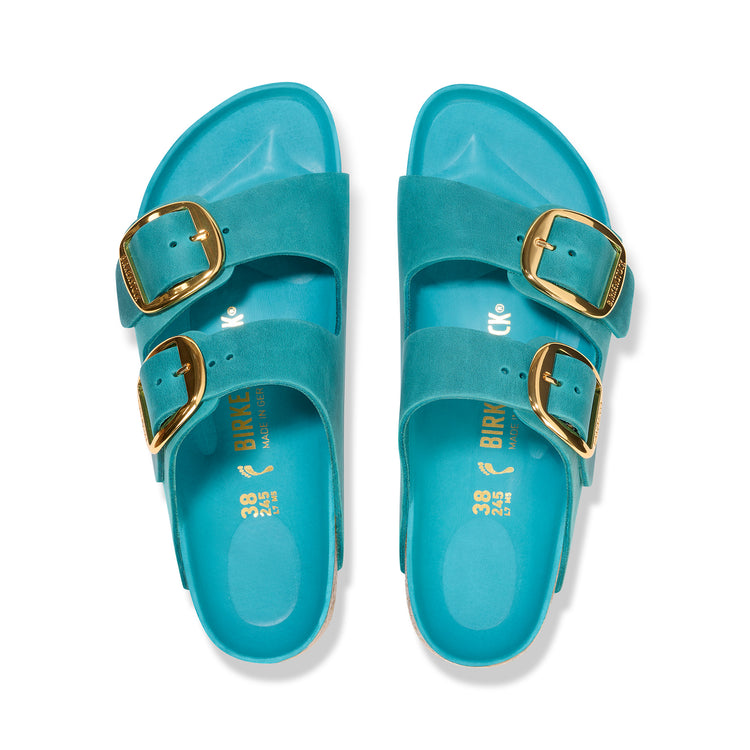 Birkenstock Arizona Big Buckle Biscay Bay Oiled Leather top view