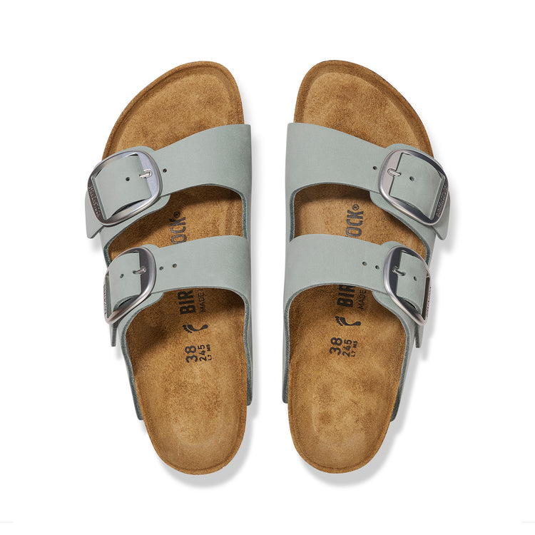 Birkenstock Arizona Big Buckle Pure Sage Nubuck Leather top view