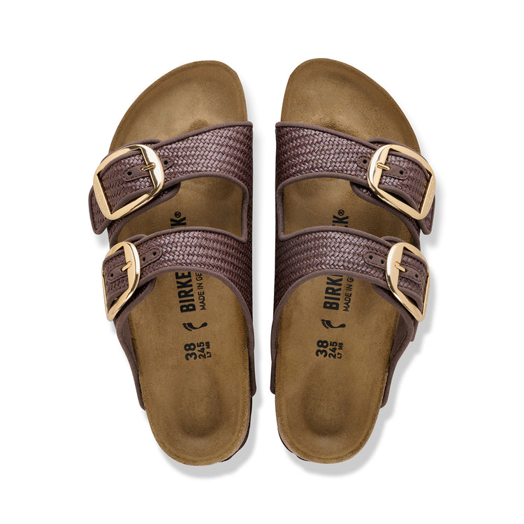 Birkenstock Australia Arizona Big Buckle Raffia Carafe Textile top view