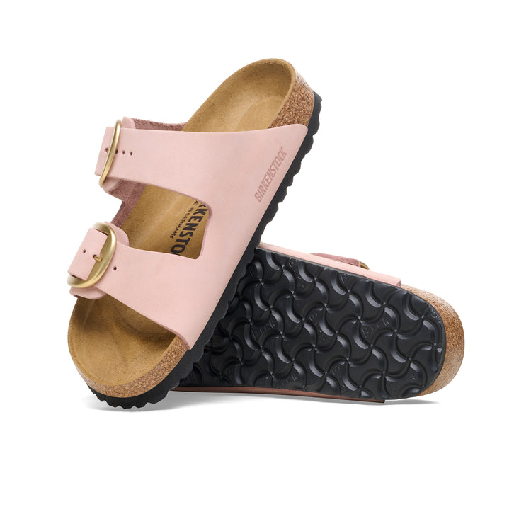 Birkenstock Australia Arizona Big Buckle Soft Pink Nubuck Leather sole view