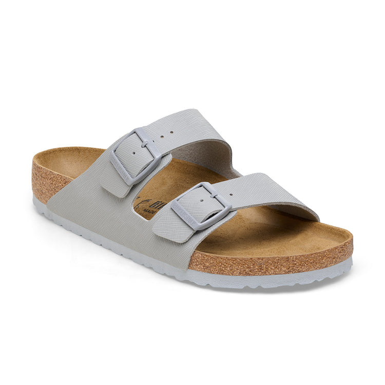 Birkenstock Arizona Saffiano Stone Coin Birko-Flor