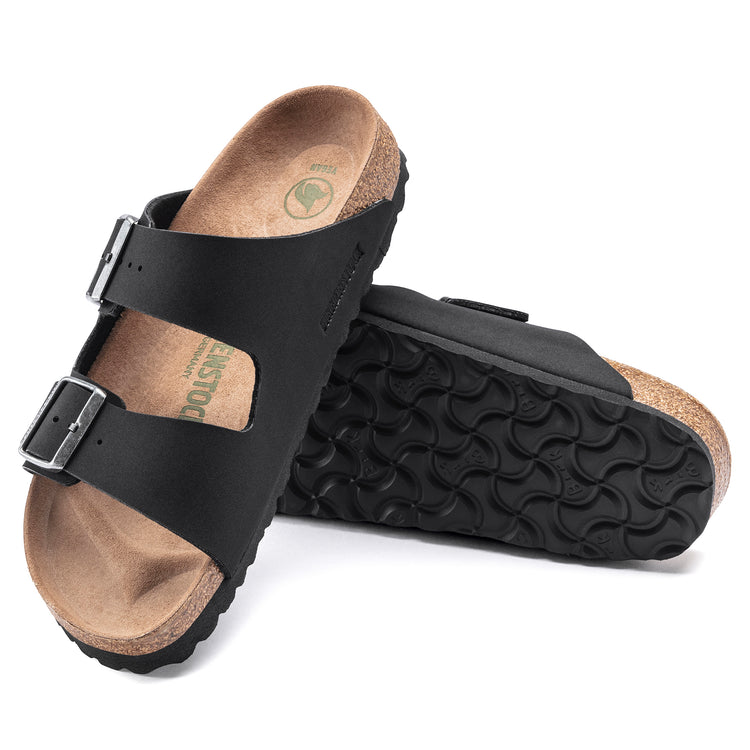 Birkenstock Arizona Vegan Birkibuc Microfibre Black sole view