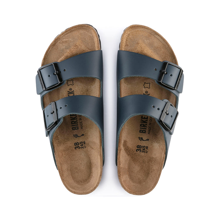 Birkenstock Arizona Blue Smooth Leather top view