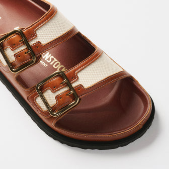 Birkenstock Australia Arizona Bold Cinnamon Canvas top view