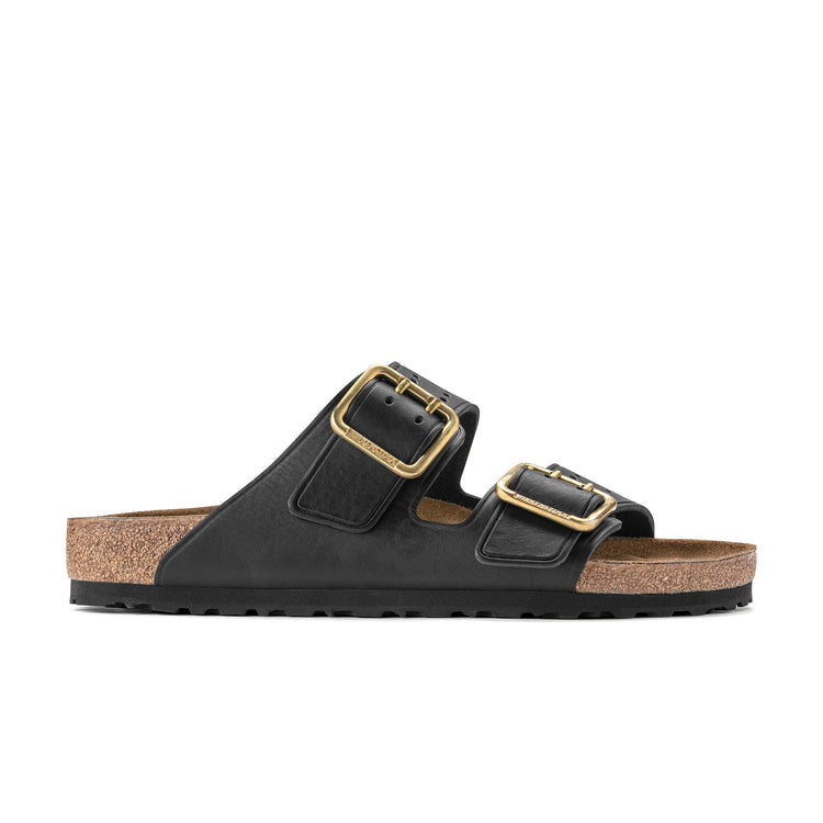 Birkenstock Arizona Bold Gap Urban Uniform Black Premium Natural Leather side view