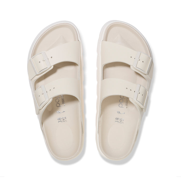 Birkenstock Arizona Chunky Exquisite Eggshell Smooth Leather top view