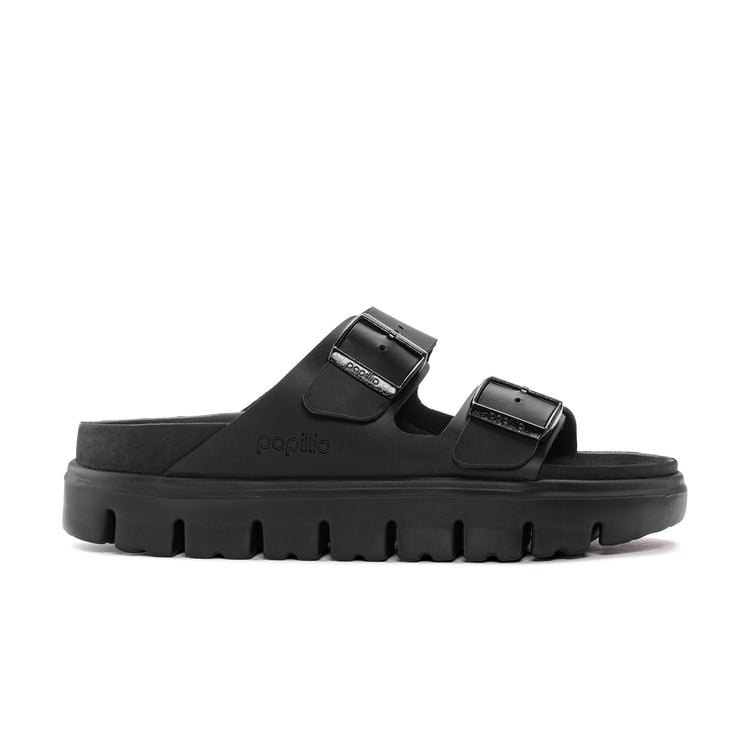 Birkenstock Arizona Chunky Exquisite Black Smooth Leather side view
