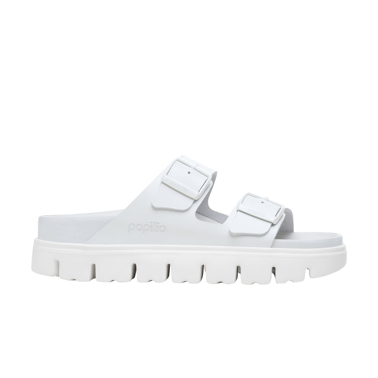 Birkenstock Arizona Chunky Exquisite Smooth Leather White side view