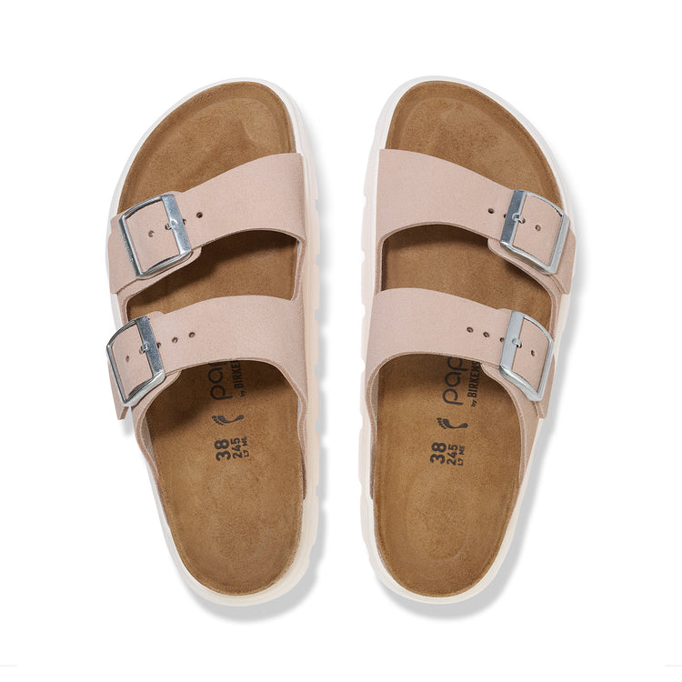Birkenstock Arizona Chunky Light Rose Suede Leather top view