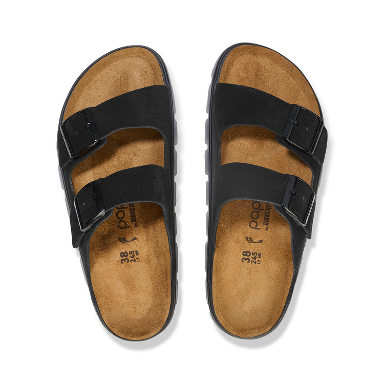 Arizona Chunky Black Suede Leather top view