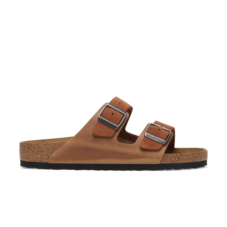 Arizona Cognac Oiled/Suede Leather side view