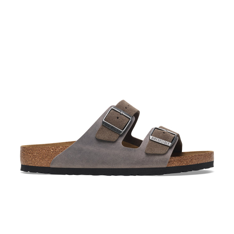 Arizona Concrete Grey Oiled/Suede Leather side view