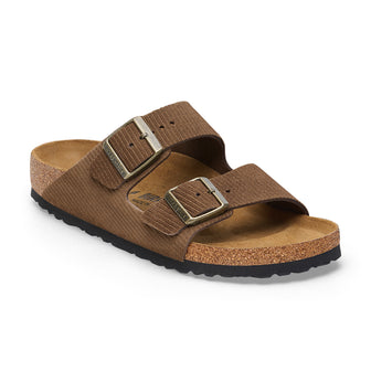 Birkenstock Arizona Corduroy Dark Tea Embossed Suede Leather