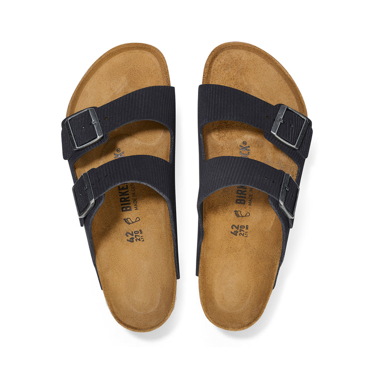 Arizona Corduroy Midnight Embossed Suede Leather top view