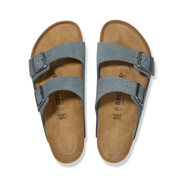 Arizona Desert Buck Basalt Grey Nubuck Leather top view