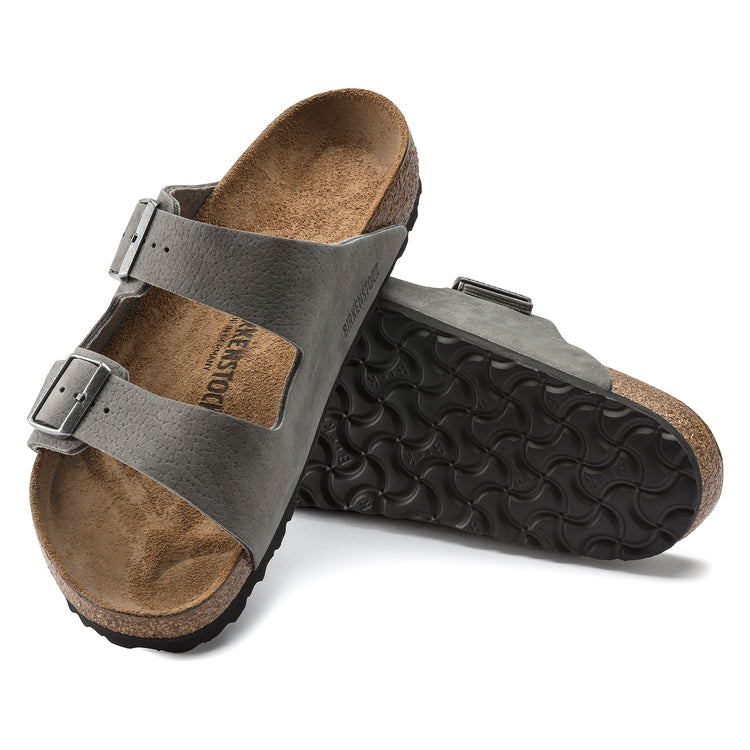 Birkenstock Arizona Desert Buck Whale Grey Nubuck Leather sole view
