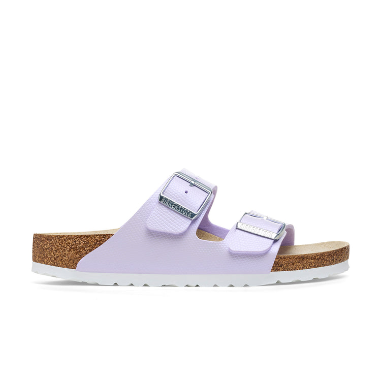 Birkenstock Arizona Embossed Birko-Flor Shiny Embossed Purple Fog side view