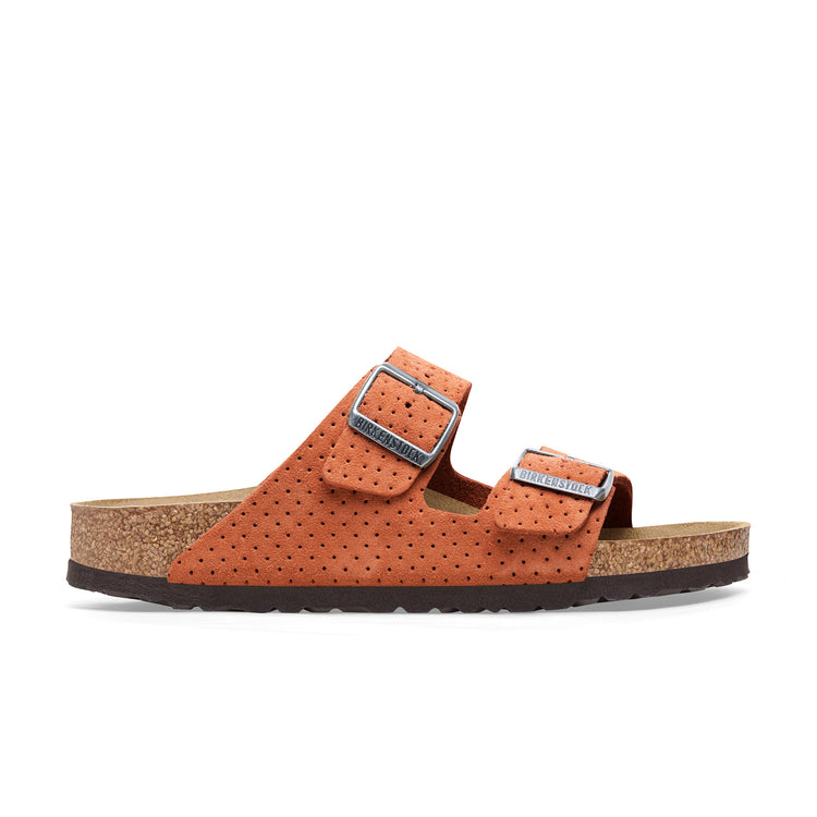 Arizona Burnt Orange Embossed Suede Leather side view