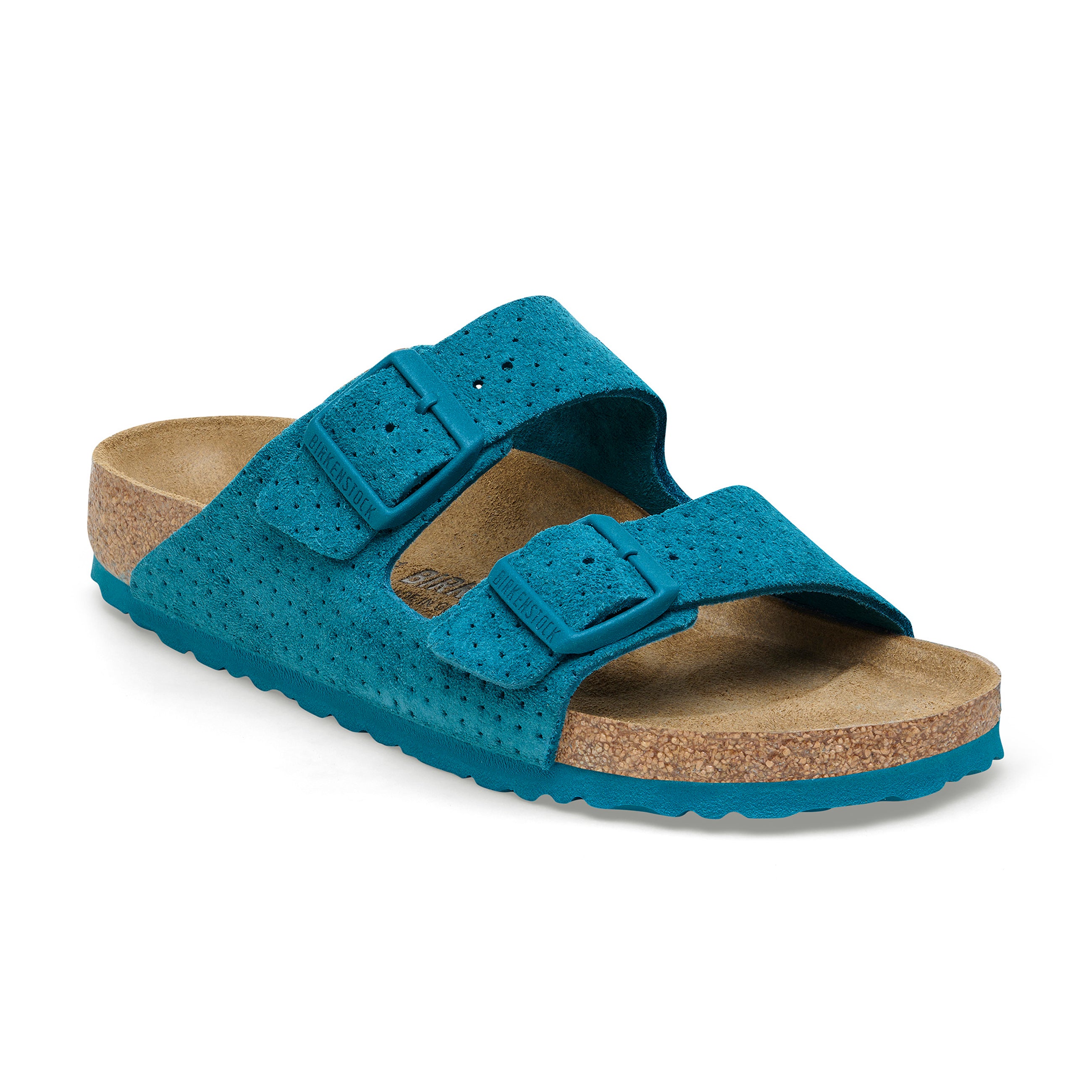 Arizona Deep Turquoise Embossed Suede Leather - Main Image