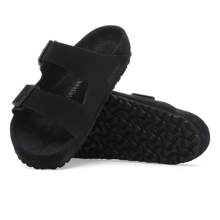Birkenstock Arizona Exquisite Black Nubuck Leather sole view