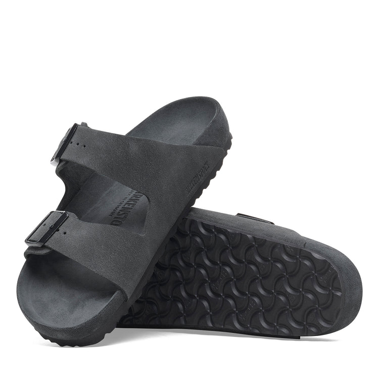 Birkenstock Arizona Exquisite Charcoal Suede Leather sole view