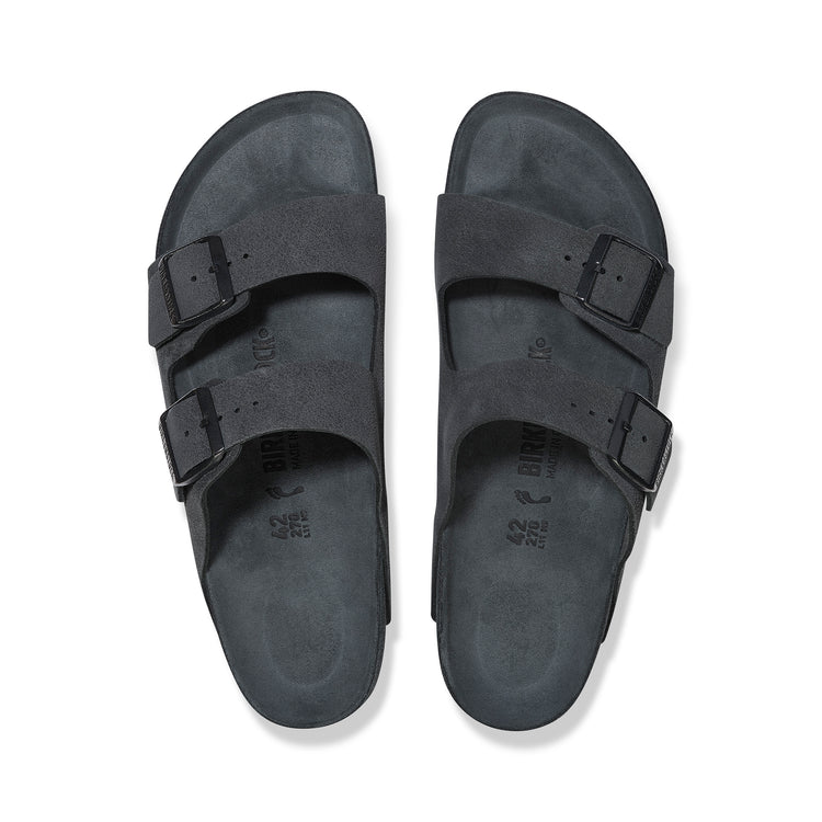 Birkenstock Arizona Exquisite Charcoal Suede Leather top view