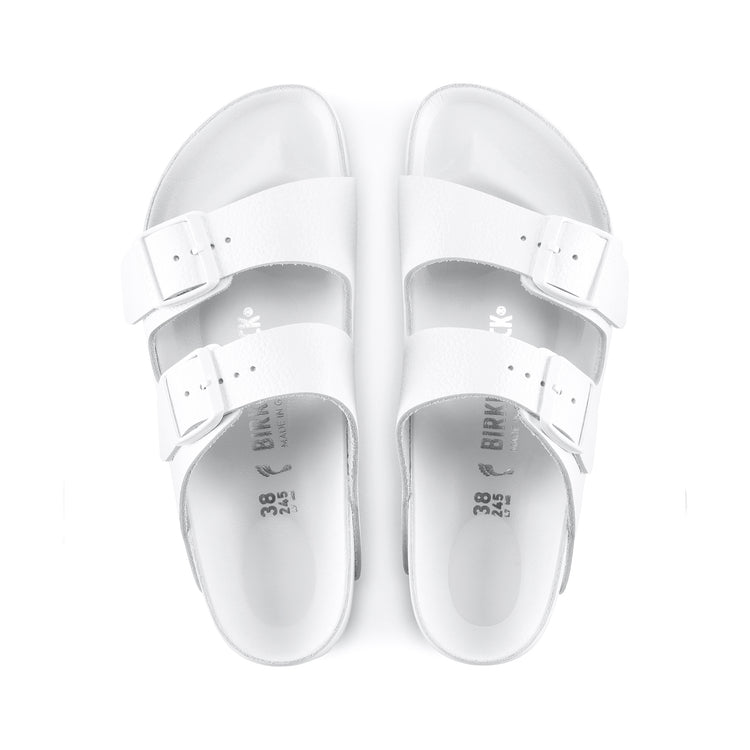 Birkenstock Arizona Exquisite White Natural Leather top view