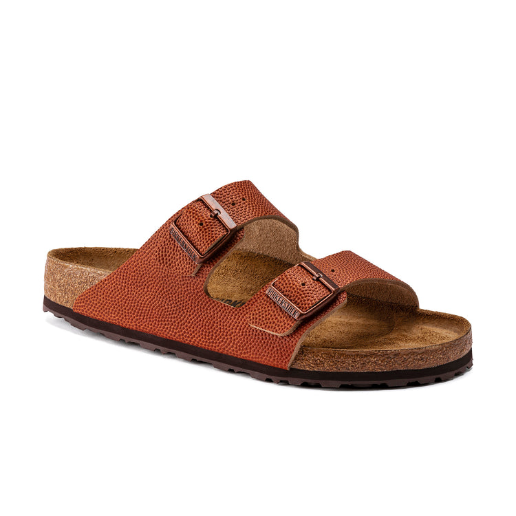 Birkenstock Arizona Ginger Brown Embossed Natural Leather