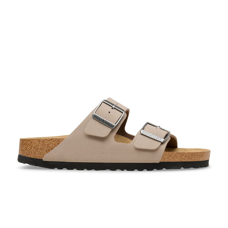 Birkenstock Australia Arizona Grey Taupe BirkiBuc side view