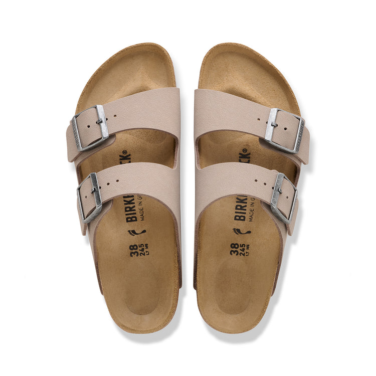 Birkenstock Australia Arizona Grey Taupe BirkiBuc top view