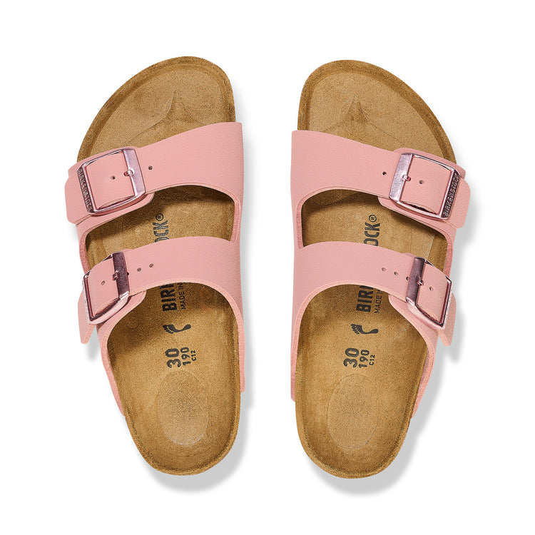 Birkenstock Arizona Kids Pink Clay BirkiBuc top view