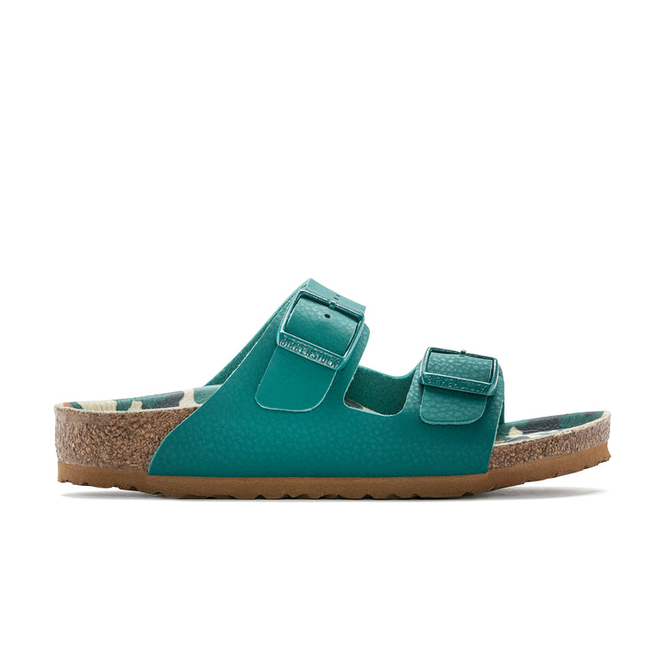 Birkenstock Arizona Kids Camo Dark Teal Birko-Flor side view