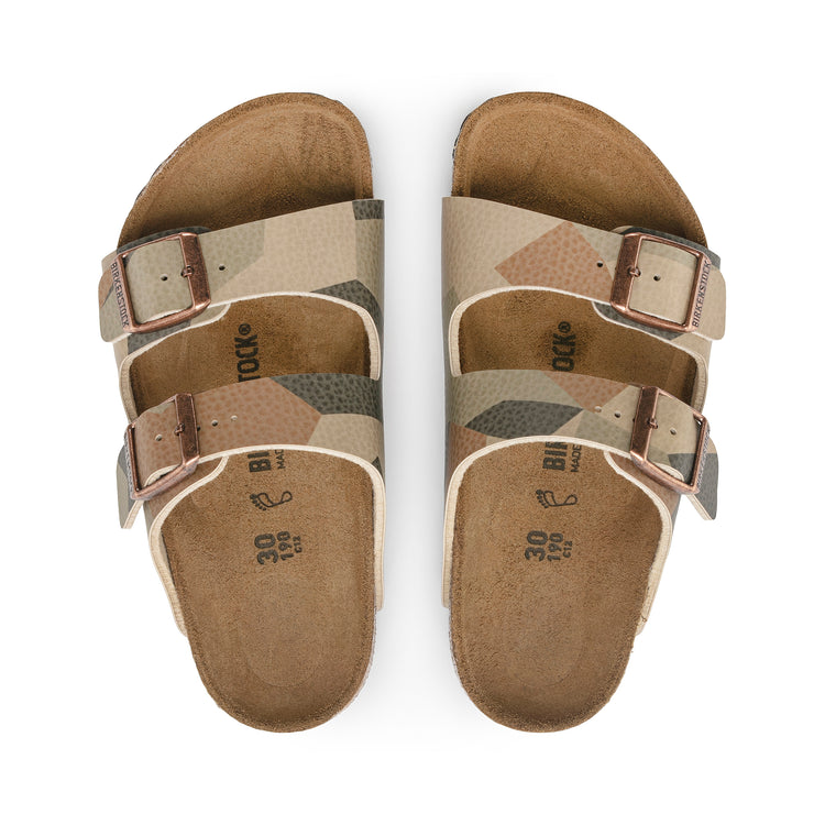 Birkenstock Arizona Kids Camo Multicolour/Brown Birko-Flor top view