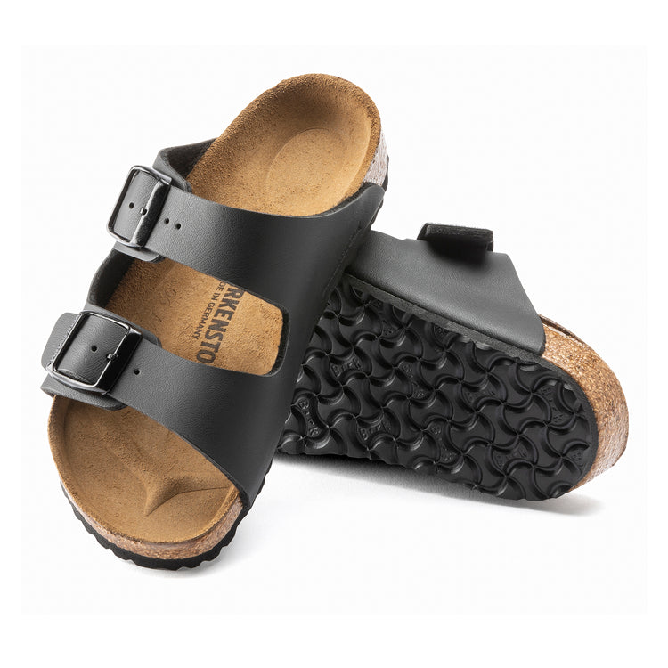 Birkenstock Arizona Kids Black Birko-Flor sole view