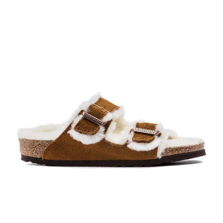 Birkenstock Arizona Kids Mink Suede Leather/Shearling side view